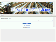 Tablet Screenshot of floridafarmfoodsafety.org